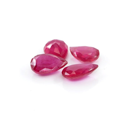 Natural Bangkok Ruby Calibrated Pears | 10x13mm & 11x15mm