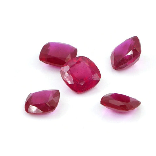 Natural Bangkok Ruby Calibrated Cushions | 3mm & 3.5mm