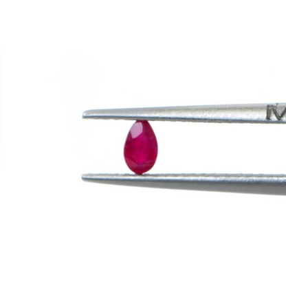 Natural Bangkok Ruby Calibrated Pears | 3x5mm & 4x6mm