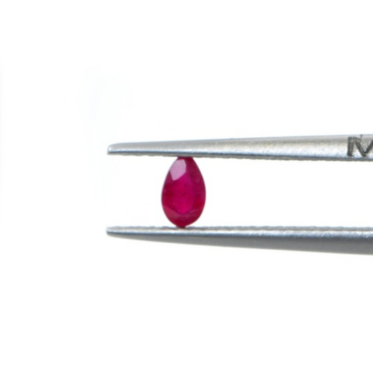 Natural Bangkok Ruby Calibrated Pears | 3x5mm & 4x6mm