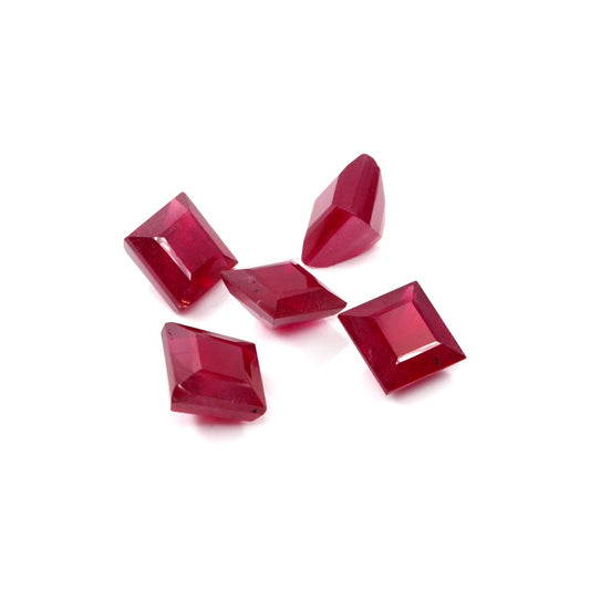 Natural Bangkok Ruby Calibrated Squares | 6mm & 7mm