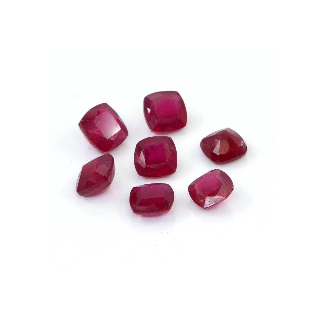 Natural Bangkok Ruby Calibrated Cushions | 4mm & 5mm