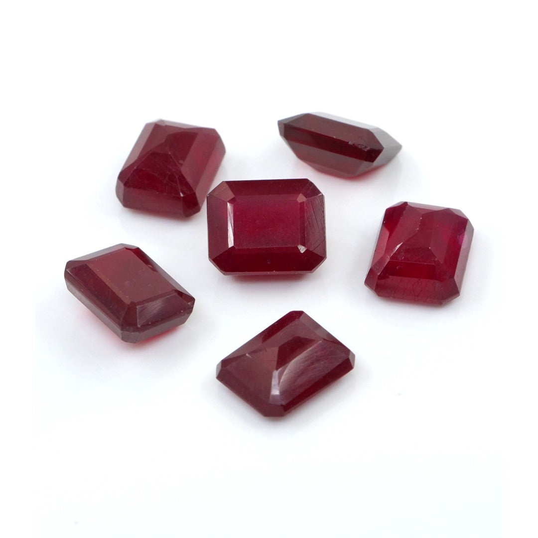 Natural Bangkok Ruby Calibrated Octagons | 9x11mm & 10x12mm