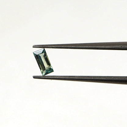 Natural Untreated Teal Sapphire Calibrated Baguettes | 2.5x5mm & 2x4mm