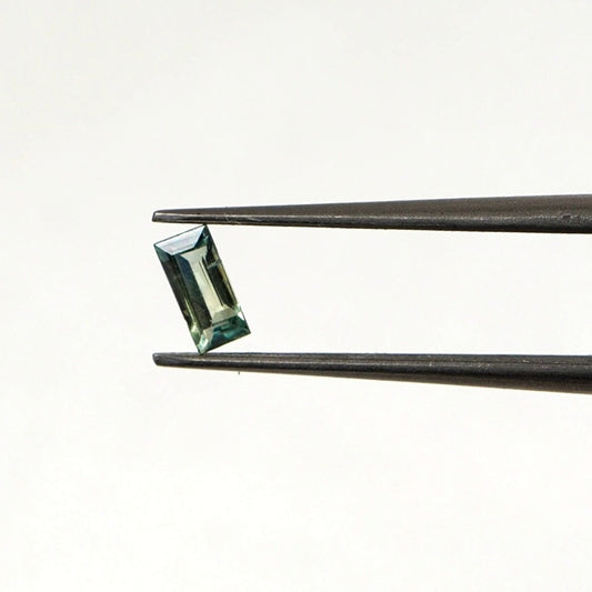 Natural Untreated Teal Sapphire Calibrated Baguettes | 2.5x5mm & 2x4mm