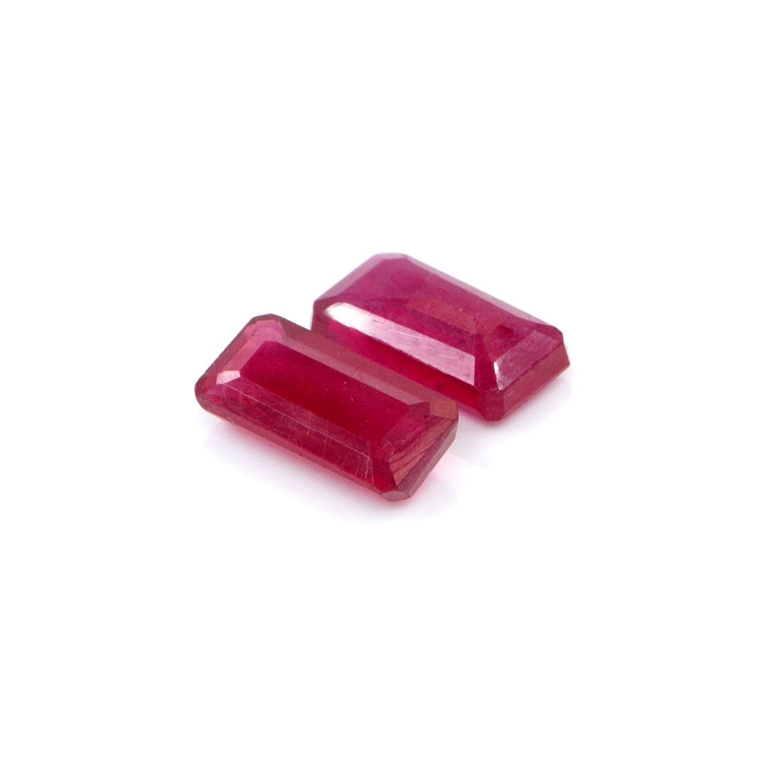 Natural Bangkok Ruby Calibrated Octagons | 5x10mm & 6x12mm