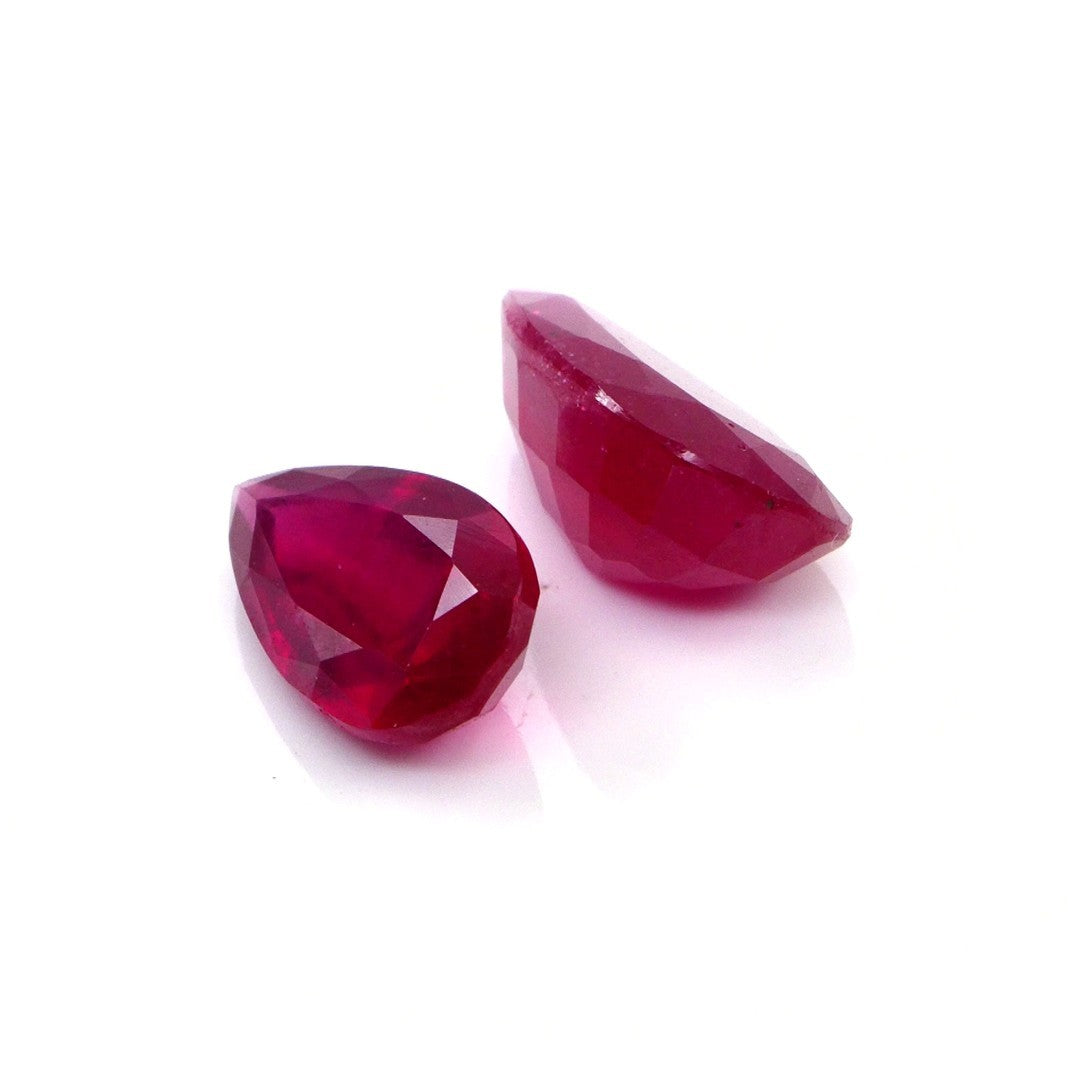 Natural Bangkok Ruby Calibrated Pears | 9x13mm & 10x15mm