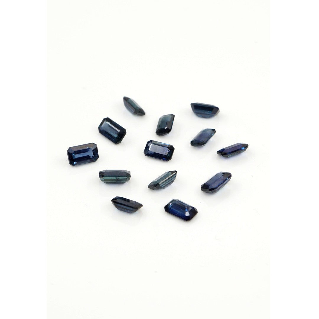 Natural Untreated Blue Sapphire Calibrated Octagons | 3x4mm & 4x5mm