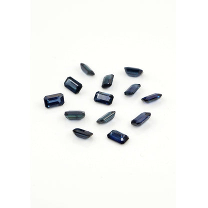 Natural Untreated Blue Sapphire Calibrated Octagons | 3x4mm & 4x5mm