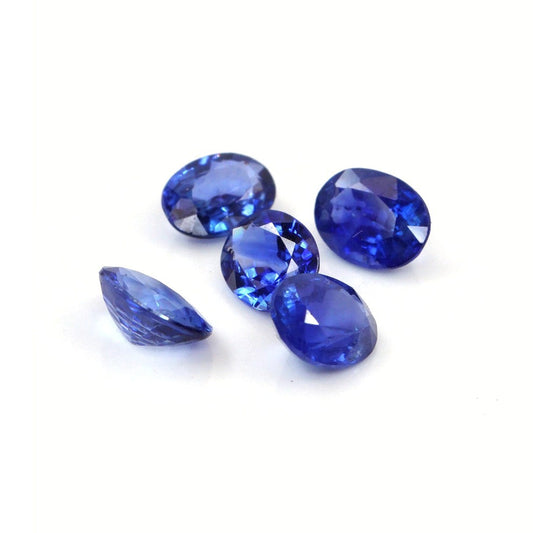 Natural Untreated Bangkok Blue Sapphire Calibrated Ovals | 5x7mm & 6x8mm