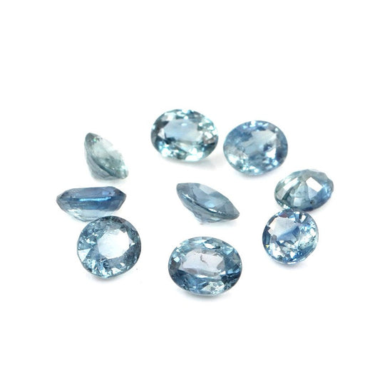 Natural Untreated Blue Sapphire Calibrated Ovals | 3x4mm & 4x5mm