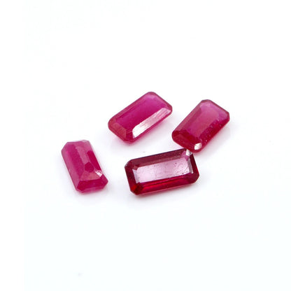 Natural Bangkok Ruby Calibrated Octagons | 4x8mm & 5x10mm