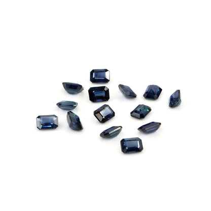 Natural Untreated Blue Sapphire Calibrated Octagons | 3x5mm & 4x6mm