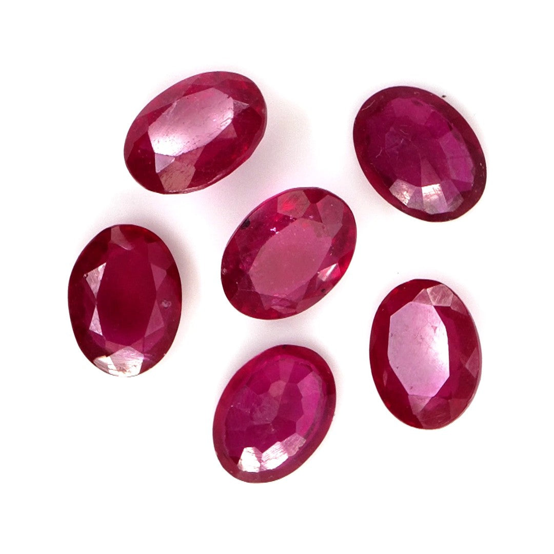 Natural Bangkok Ruby Calibrated Ovals | 5x7mm & 6x8mm