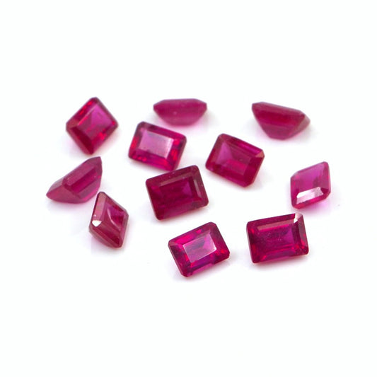 Natural Bangkok Ruby Calibrated Octagons | 3x4mm & 4x5mm
