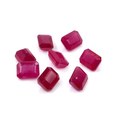 Natural Bangkok Ruby Calibrated Octagons | 6x8mm & 7x9mm