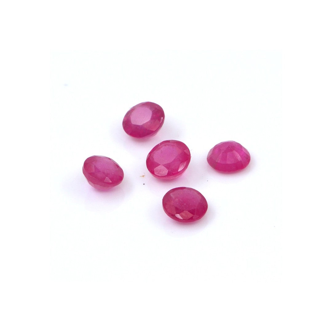 Natural Bangkok Ruby Calibrated Rounds | 4mm & 5mm