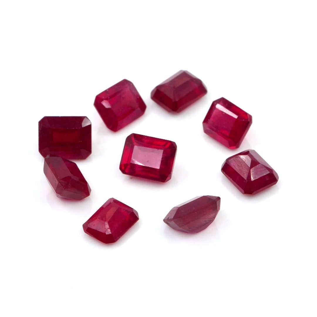 Natural Bangkok Ruby Calibrated Octagons | 5x6mm & 6x7mm