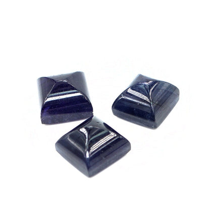 Natural Bangkok Blue Sapphire Calibrated Cabochon Squares | 11mm & 12mm
