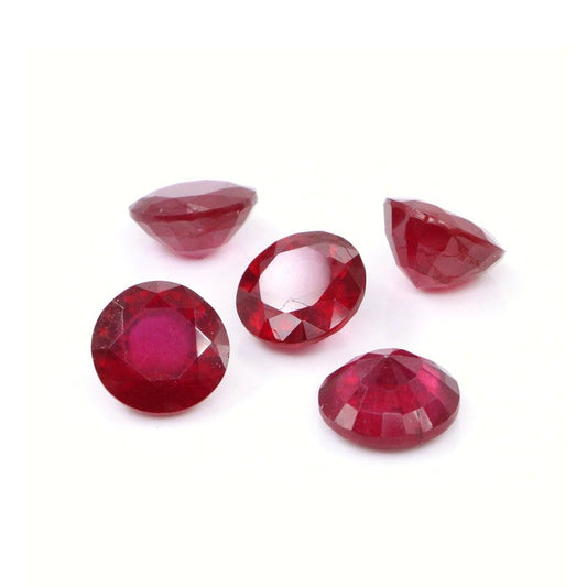 Natural Bangkok Ruby Calibrated Rounds | 8mm & 9mm