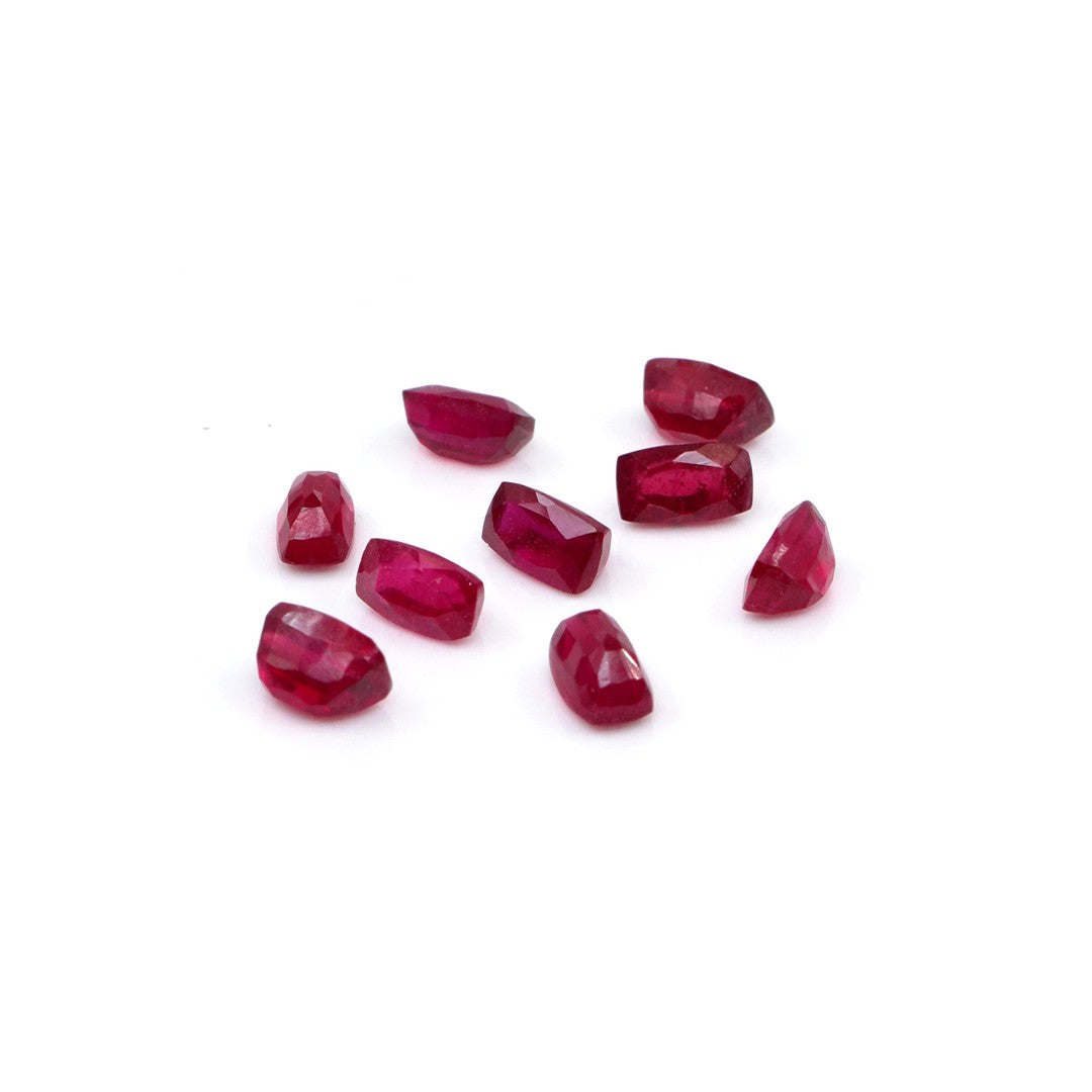 Natural Bangkok Ruby Calibrated Long Cushion | 2x4mm