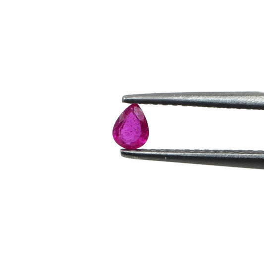 Natural Bangkok Ruby Calibrated Pears | 7x8mm & 8x9mm
