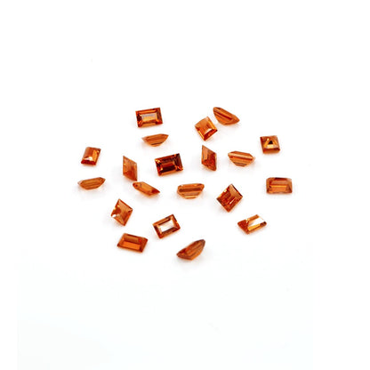 Natural Untreated Orange Sapphire Calibrated Baguettes | 3x4mm & 4x5mm