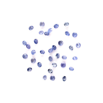 Natural Untreated Blue Sapphire Calibrated Rounds | 2mm