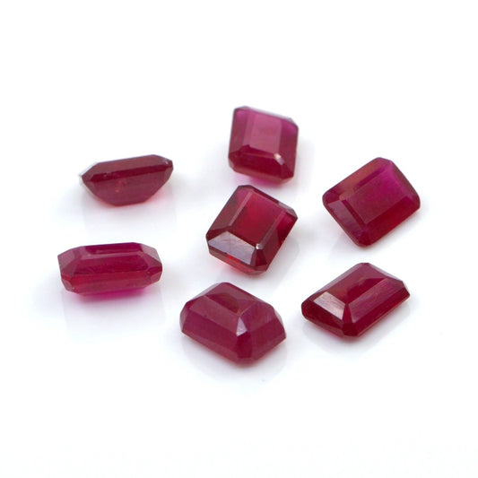 Natural Bangkok Ruby Calibrated Octagons | 5x7mm & 6x8mm