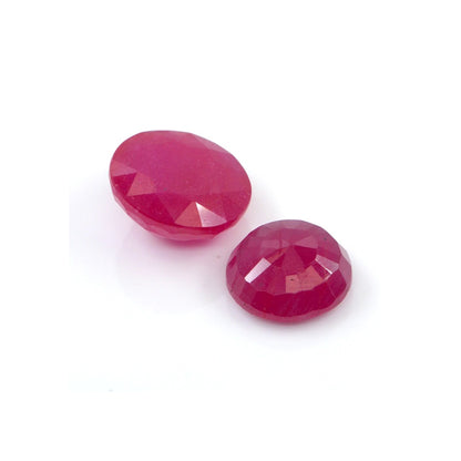 Natural Bangkok Ruby Calibrated Rounds | 14mm & 15mm