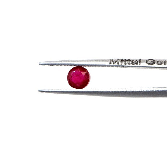Natural Bangkok Ruby Calibrated Rounds | 4mm & 5mm