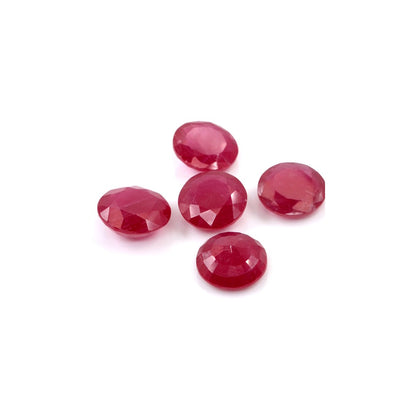 Natural Bangkok Ruby Calibrated Rounds | 14mm & 15mm