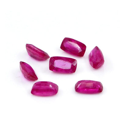 Natural Bangkok Ruby Calibrated Long Cushion | 2x4mm
