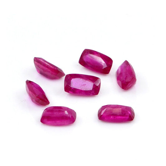 Natural Bangkok Ruby Calibrated Long Cushion | 2x4mm