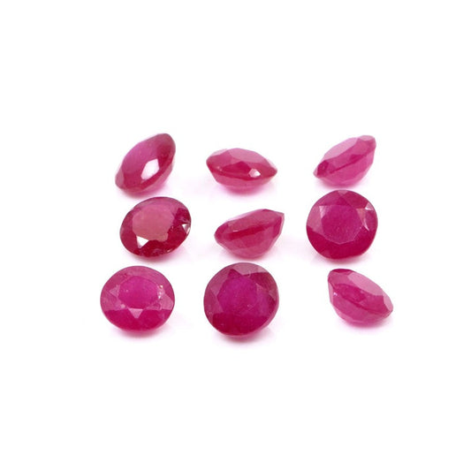 Natural Bangkok Ruby Calibrated Rounds | 5mm & 5.5mm
