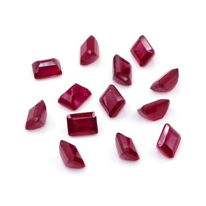 Natural Bangkok Ruby Calibrated Octagons | 3x4mm & 4x5mm