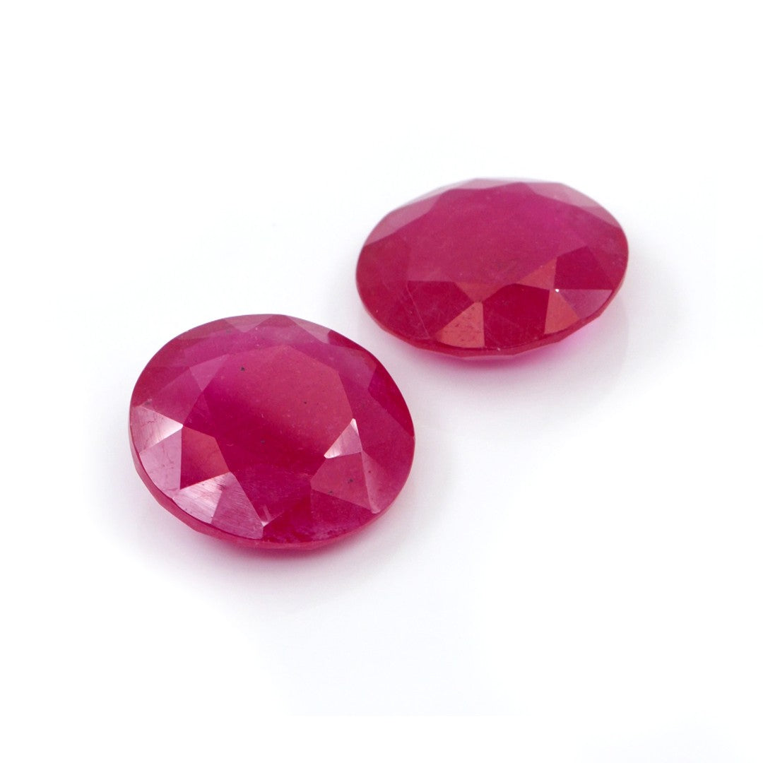 Natural Bangkok Ruby Calibrated Rounds | 16mm & 17mm