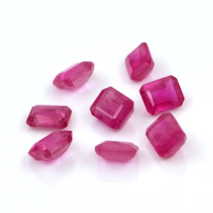 Natural Bangkok Ruby Calibrated Octagons | 3x4mm & 4x5mm
