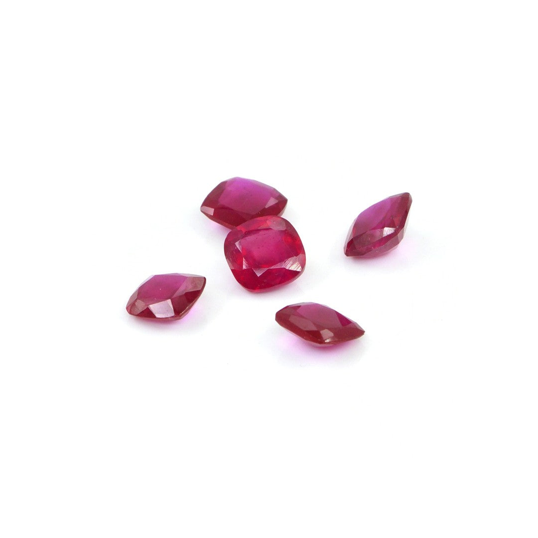 Natural Bangkok Ruby Calibrated Cushions | 3mm & 3.5mm