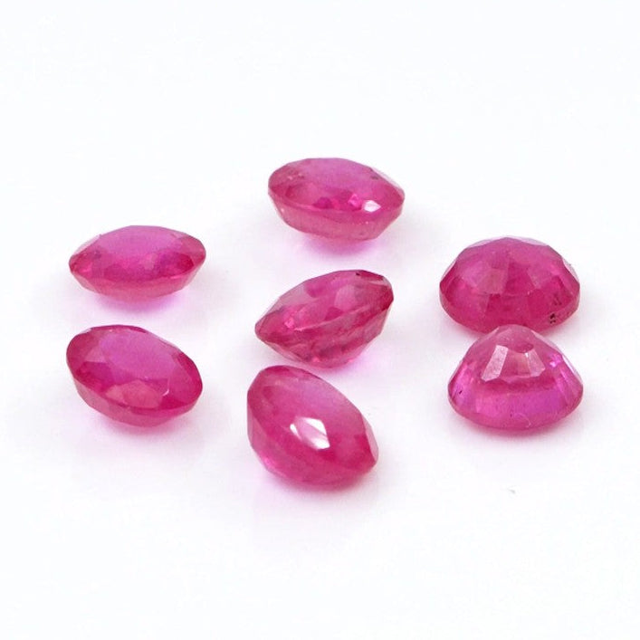 Natural Bangkok Ruby Calibrated Rounds | 4mm & 5mm