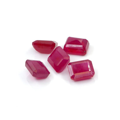Natural Bangkok Ruby Calibrated Octagons | 9x11mm & 10x12mm