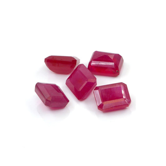 Natural Bangkok Ruby Calibrated Octagons | 9x11mm & 10x12mm