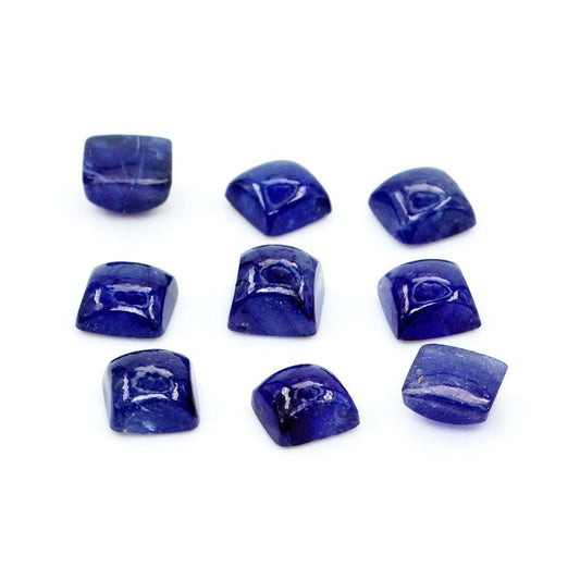 Natural Bangkok BS (H), Sq Calibrated Cabochon Squares | 5mm & 6mm