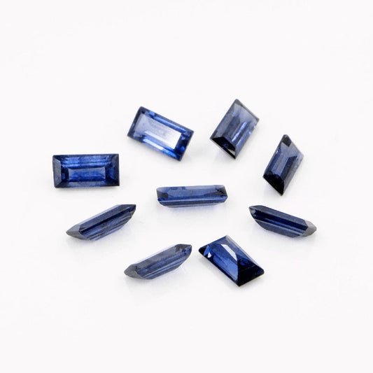 Natural Untreated Blue Sapphire Calibrated Baguettes | 1.5x3mm & 2x4mm