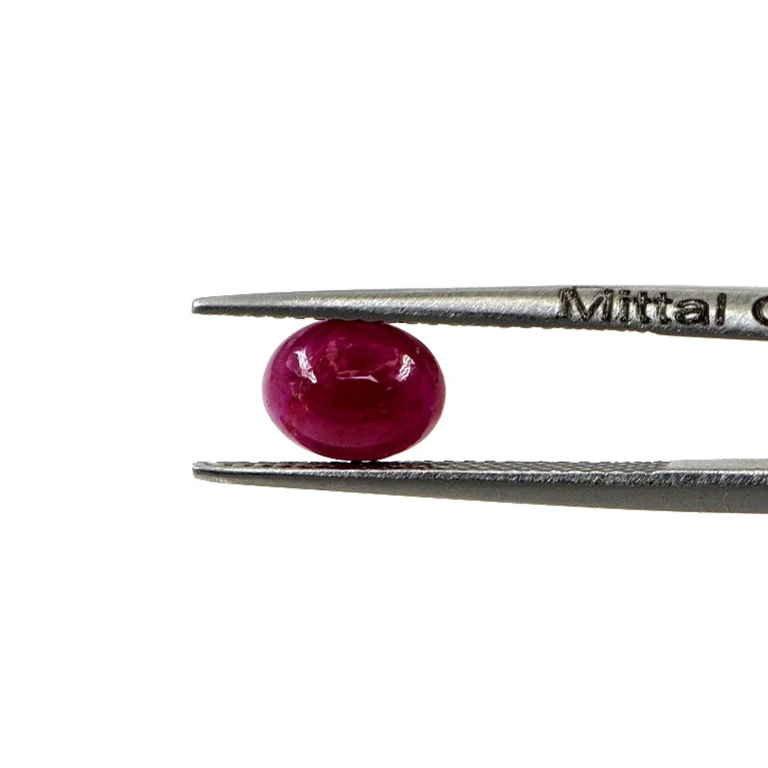 Natural Bangkok Ruby Calibrated Cabochon Ovals | 5x7mm & 6x8mm