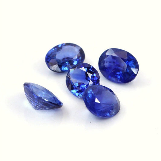 Natural Untreated Bangkok Blue Sapphire Calibrated Ovals | 5x7mm & 6x8mm