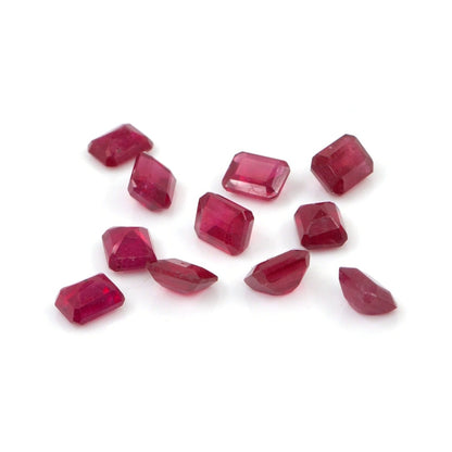 Natural Bangkok Ruby Calibrated Octagons | 5x6mm & 6x7mm