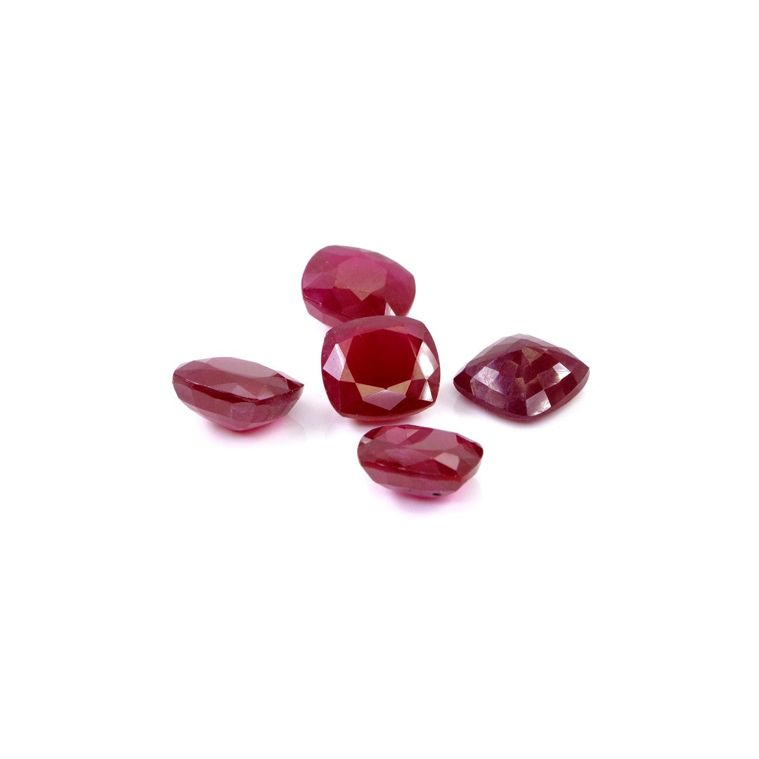 Natural Bangkok Ruby Calibrated Cushions | 14mm & 15mm