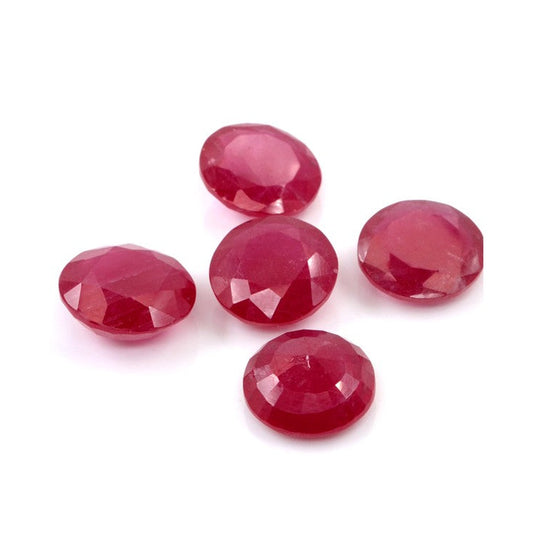 Natural Bangkok Ruby Calibrated Rounds | 11mm & 12mm