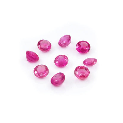 Natural Bangkok Ruby Calibrated Rounds | 3mm & 4mm